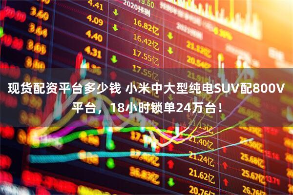 现货配资平台多少钱 小米中大型纯电SUV配800V平台，18小时锁单24万台！